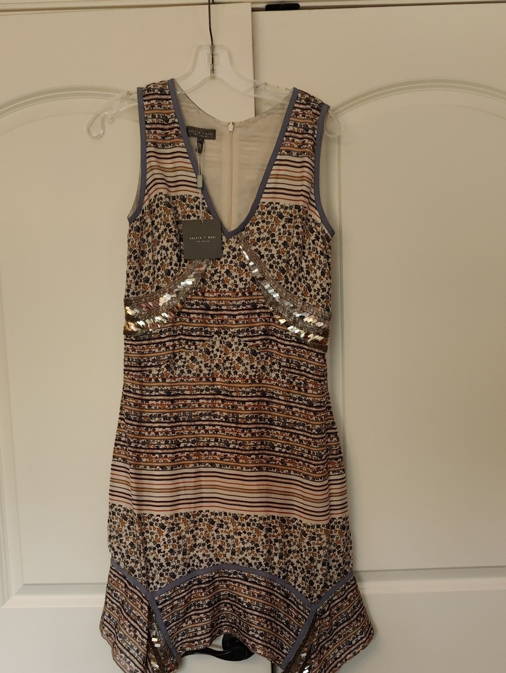 Sachin + Babi Silk Beaded Dress